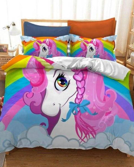 Rainbow Room Unicorn Bed Set