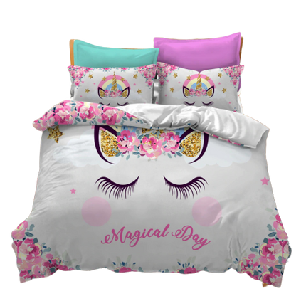 160x210 Unicorn Bed Set