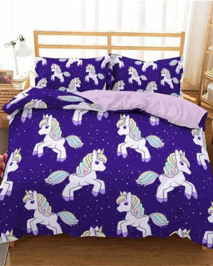 155x220 Unicorn Bed Set