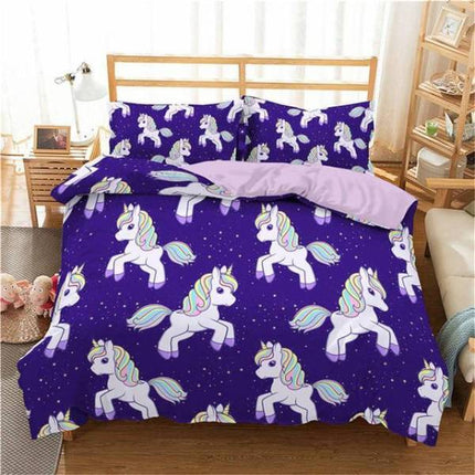 155x220 Unicorn Bed Set