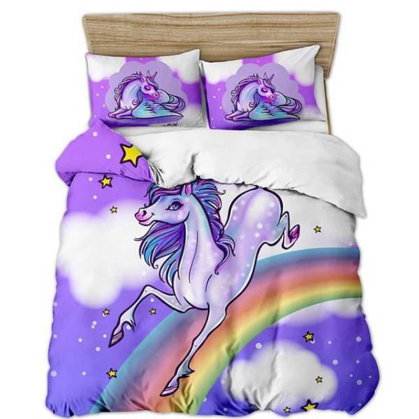 Galactic Glow Unicorn Bed Set