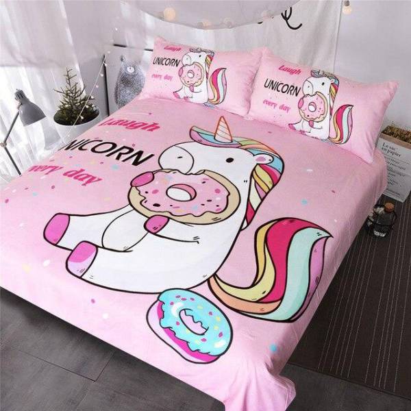 Donut Unicorn Bed Set