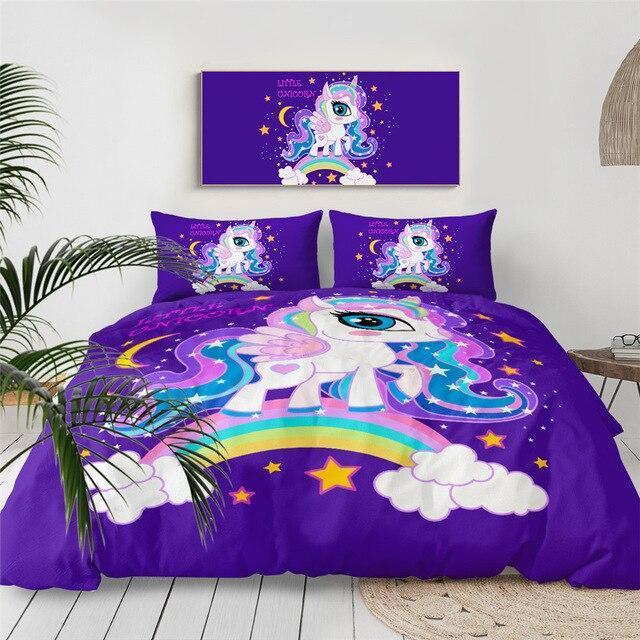 Cloud Galaxy Unicorn Bed Set