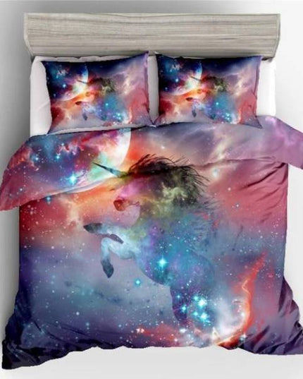 Moon Galaxy Unicorn Bed Set