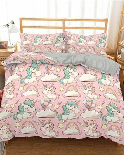 Cloud Unicorn Bed Set