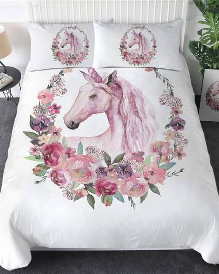 Cute Princess Unicorn Bed Set