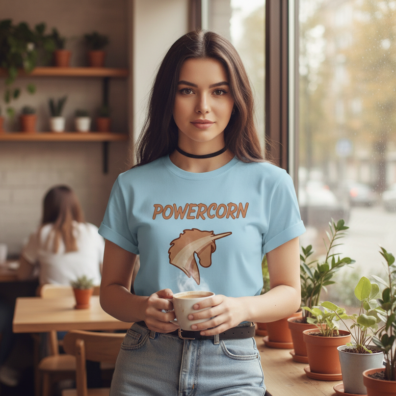 pastel blue unicorn shirt - lifestyle