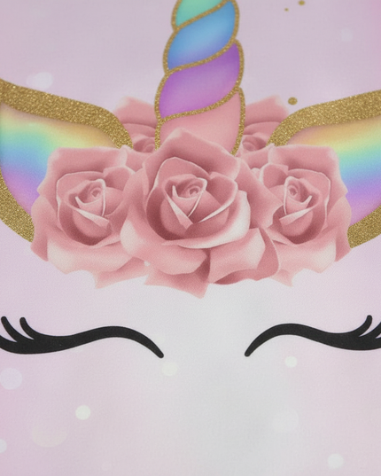 pastel lashes unicorn bedding - detail