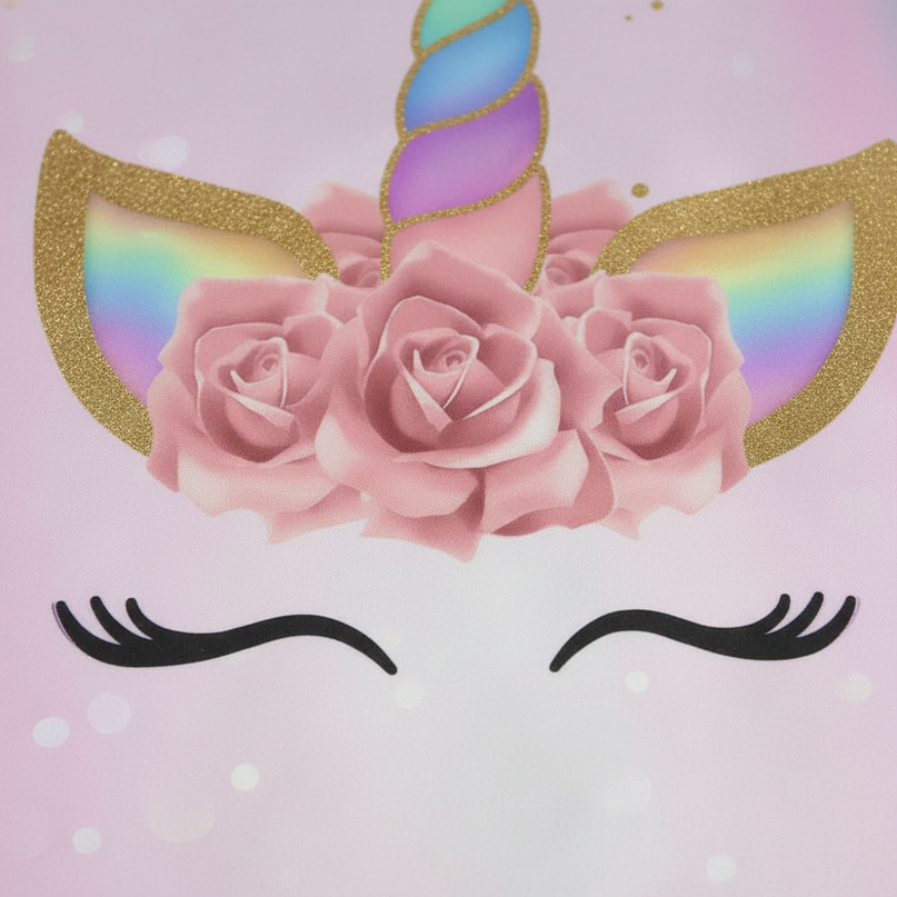 pastel lashes unicorn bedding - detail