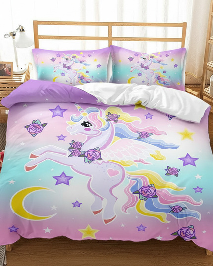 pastel pegasus rose bedding - lifestyle