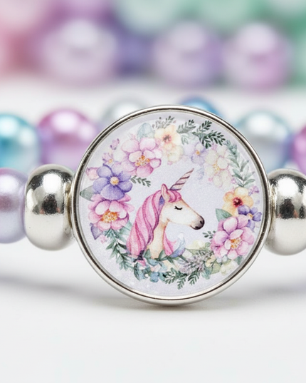pastel unicorn bracelet - detail