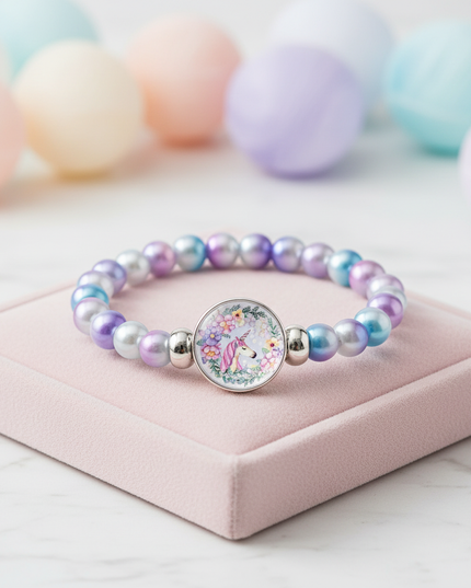 pastel unicorn bracelet - lifestyle