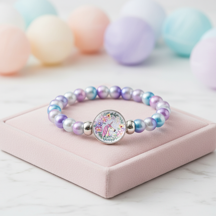 pastel unicorn bracelet - lifestyle