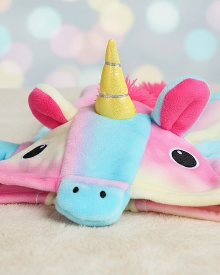 pastel unicorn fleece onesie - detail