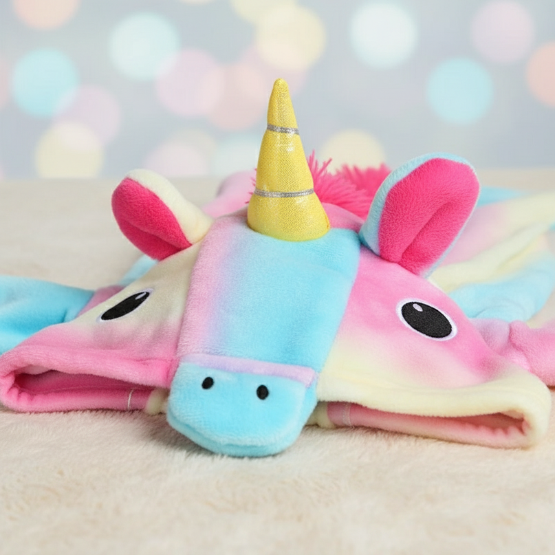 pastel unicorn fleece onesie - detail