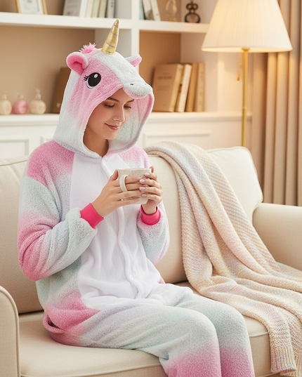 pastel unicorn onesie - lifestyle