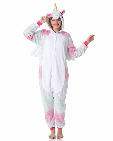 pastel unicorn onesie - white-bg
