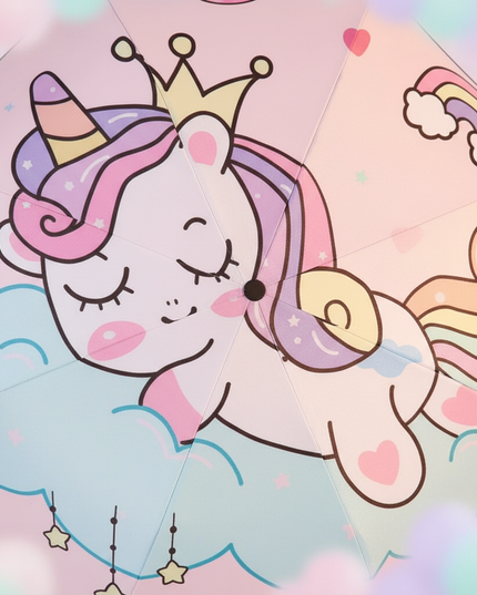 pastel unicorn umbrella - detail