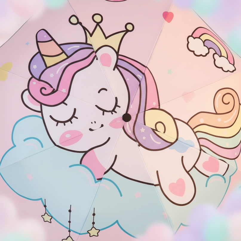 pastel unicorn umbrella - detail