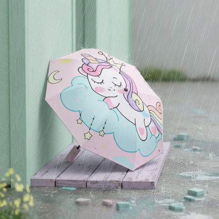 pastel unicorn umbrella - lifestyle