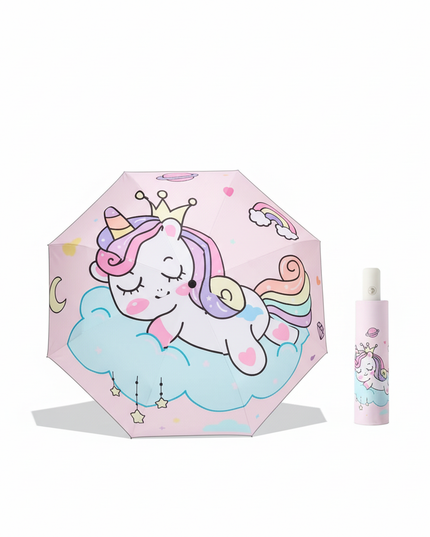 pastel unicorn umbrella - white-bg