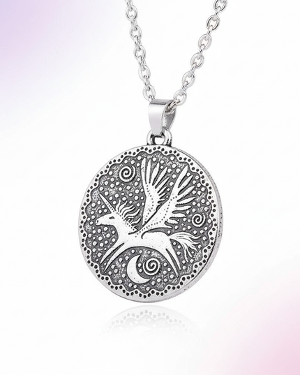 pegasus unicorn necklace - white-bg