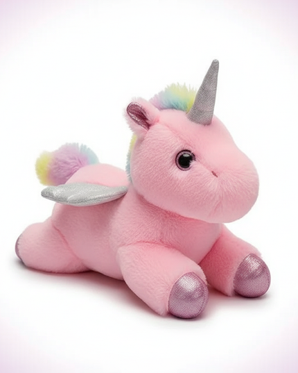 pink alicorn plush - white-bg