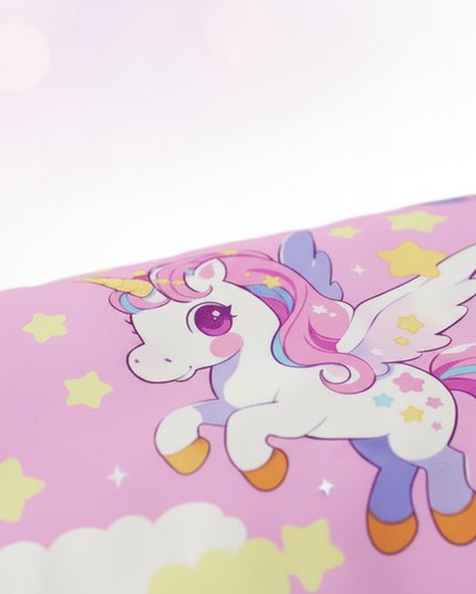 pink allover pegasus unicorn bedding - white-bg