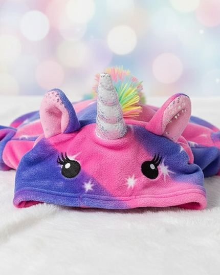 pink and purple unicorn onesie - detail