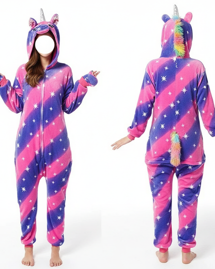 pink and purple unicorn onesie - white-bg