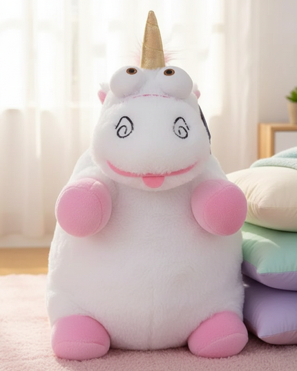 pink evil unicorn plush - lifestyle