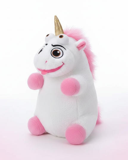 pink evil unicorn plush - white-bg