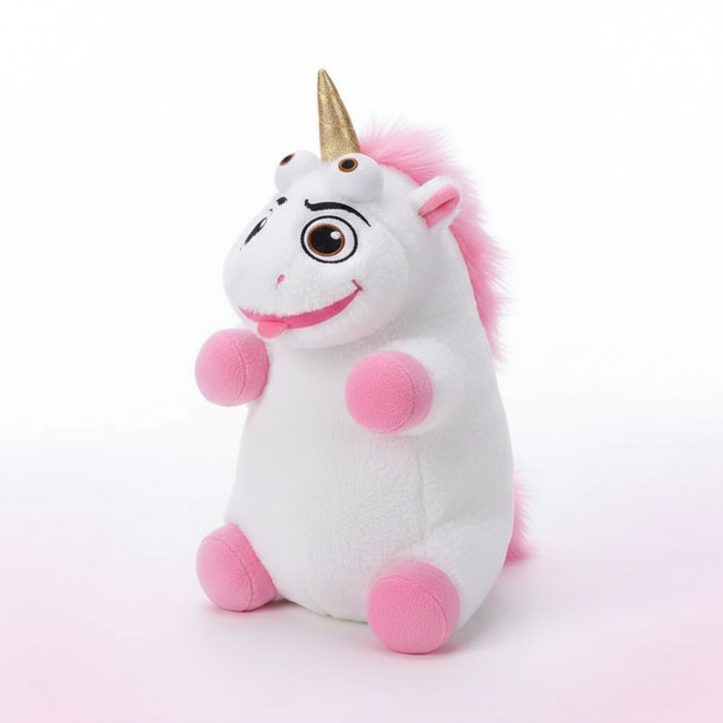 pink evil unicorn plush - white-bg