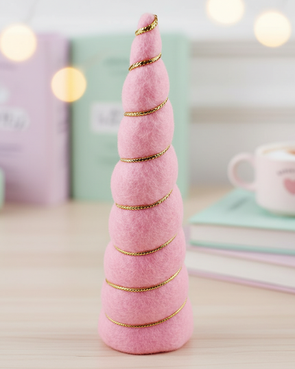 pink felt unicorn horn set - lifestyle