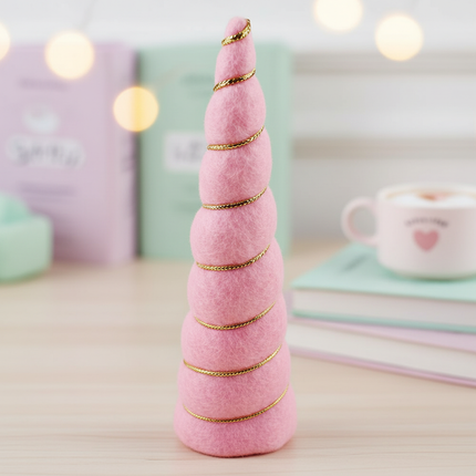 pink felt unicorn horn set - lifestyle
