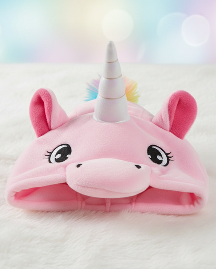 pink fluffy unicorn onesie - detail
