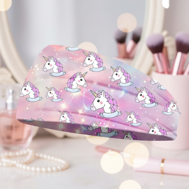 pink galaxy unicorn headband - lifestyle