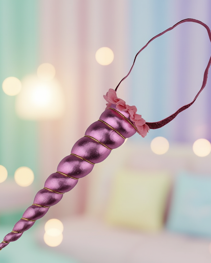 pink glitter unicorn horn headband - lifestyle