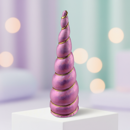 pink iridescent unicorn horn - lifestyle