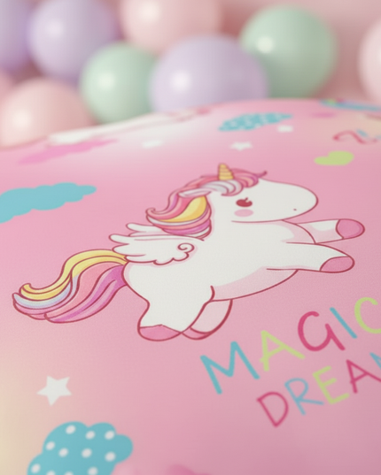 pink magic dream unicorn bedding - lifestyle