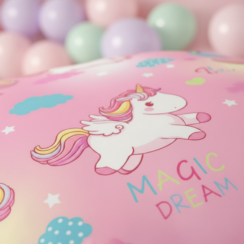 pink magic dream unicorn bedding - lifestyle