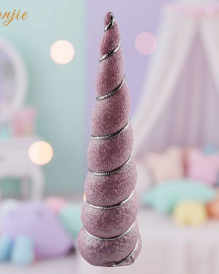 pink sequin unicorn horn - lifestyle