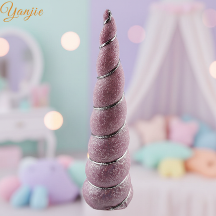 pink sequin unicorn horn - lifestyle