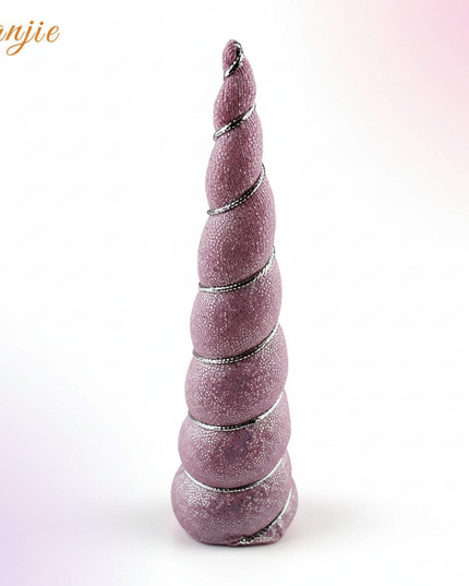 pink sequin unicorn horn - white-bg