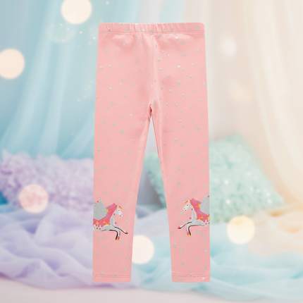 pink sparkle unicorn leggings - lifestyle