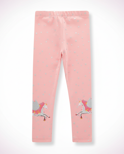 pink sparkle unicorn leggings - white-bg