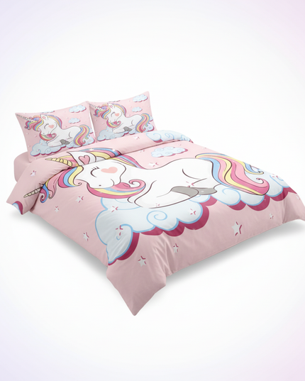 pink sweet sleep cloud unicorn bedding - white-bg
