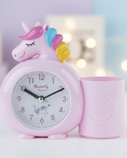 pink unicorn alarm clock - lifestyle