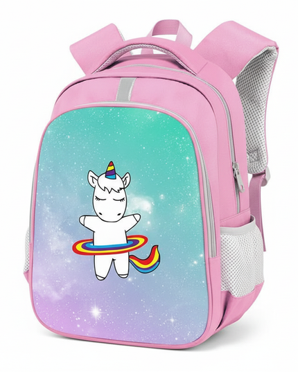 pink unicorn backpack girls - white-bg