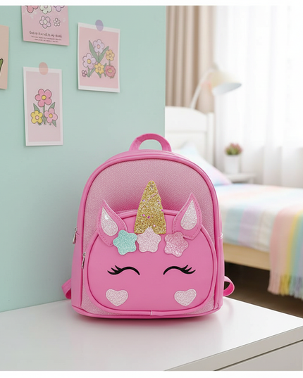 pink unicorn backpack - lifestyle